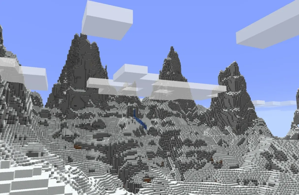 Un bioma Vette frastagliate in Minecraft