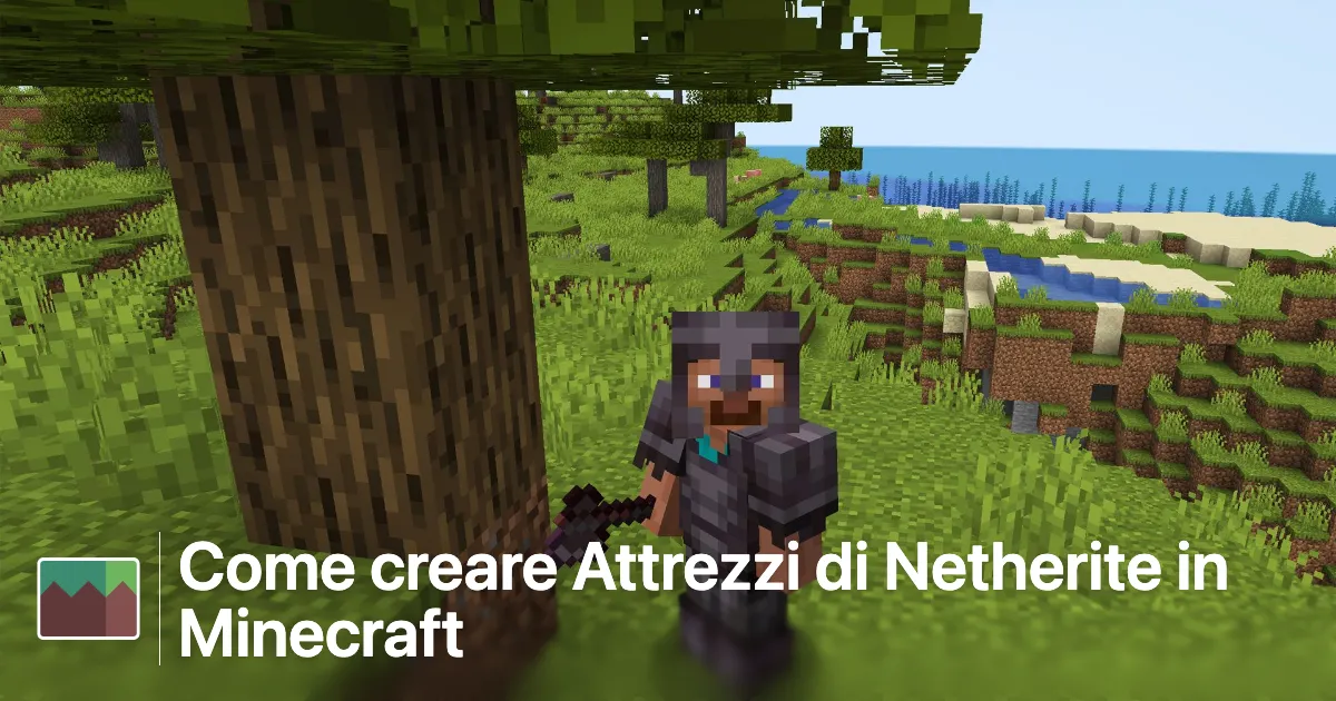 Come creare Attrezzi di Netherite in Minecraft thumbnail