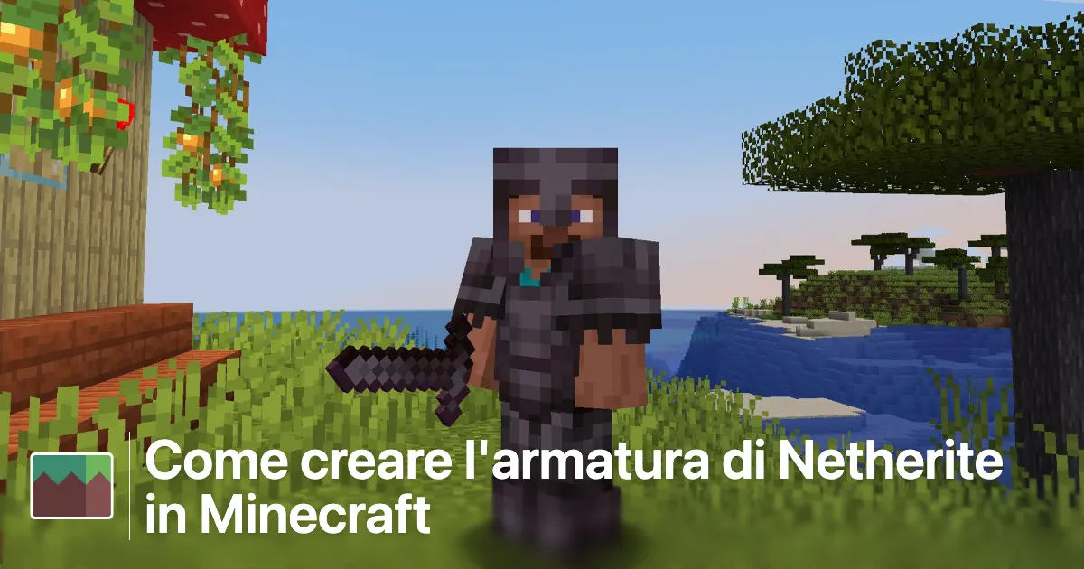 Come creare l'armatura di Netherite in Minecraft thumbnail