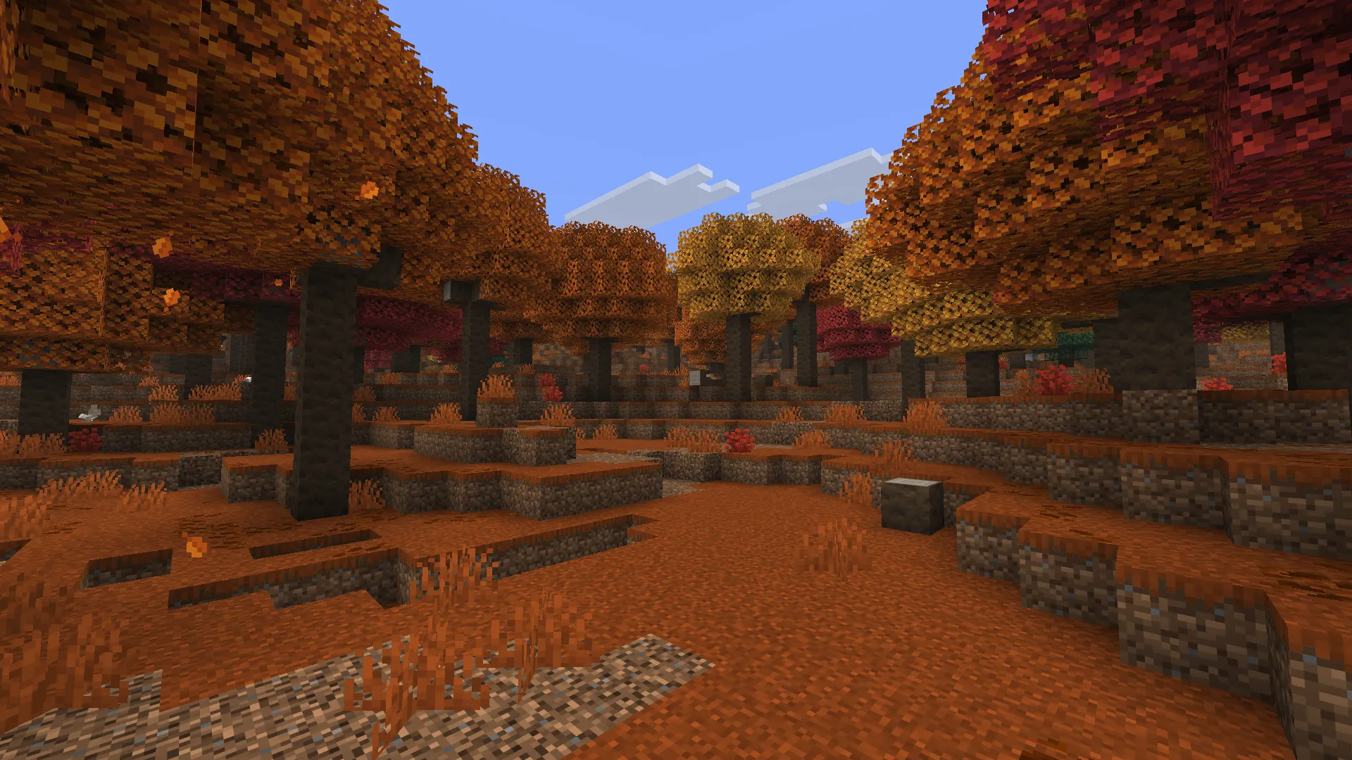 La Foresta ambrata in Minecraft